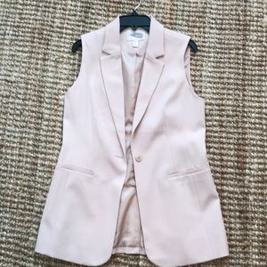 NWOT Blush/beige structured vest